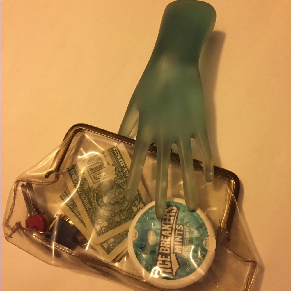 Vintage clear mini purse